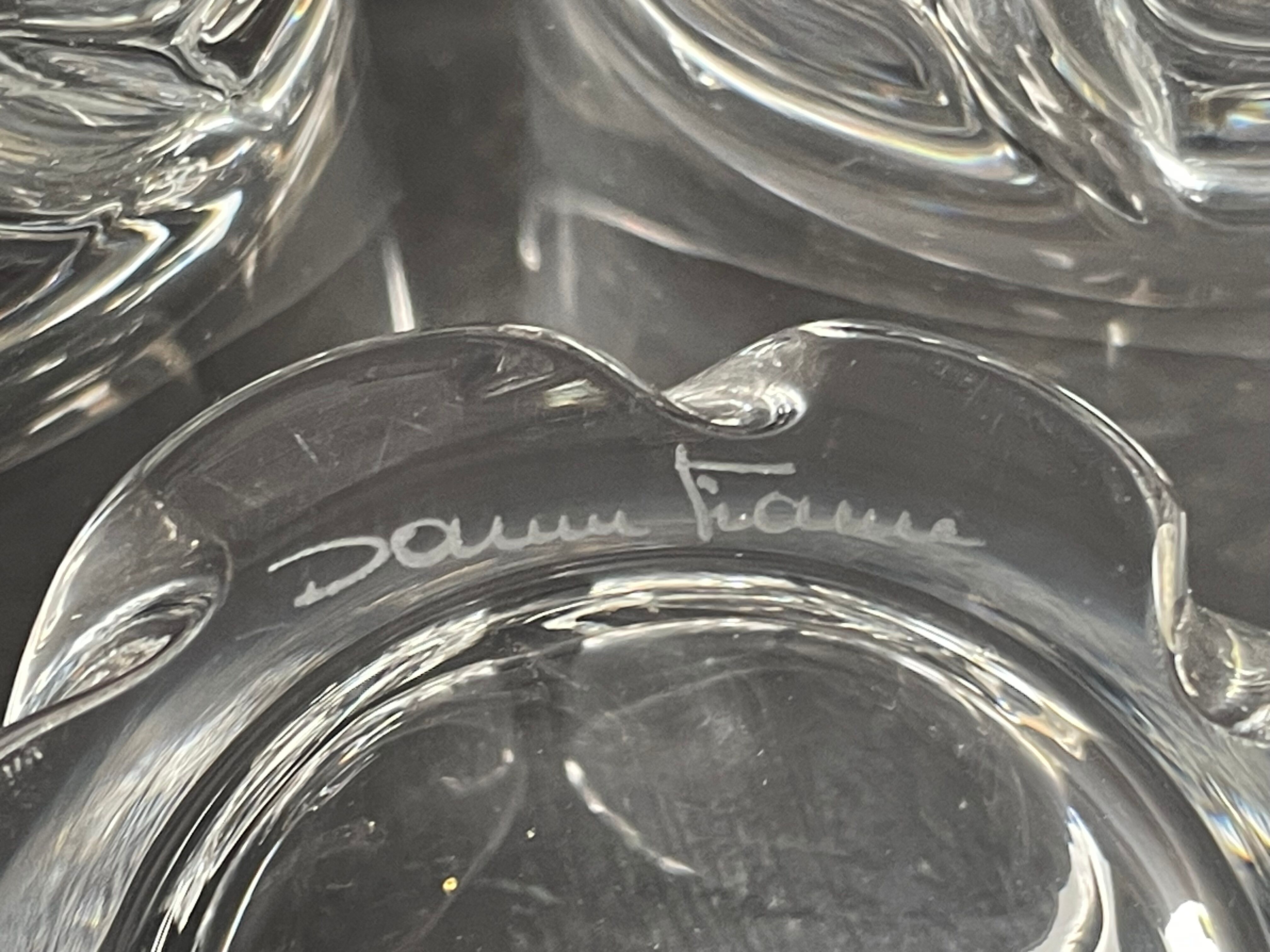6 Daum wine glasses France Blanzey service