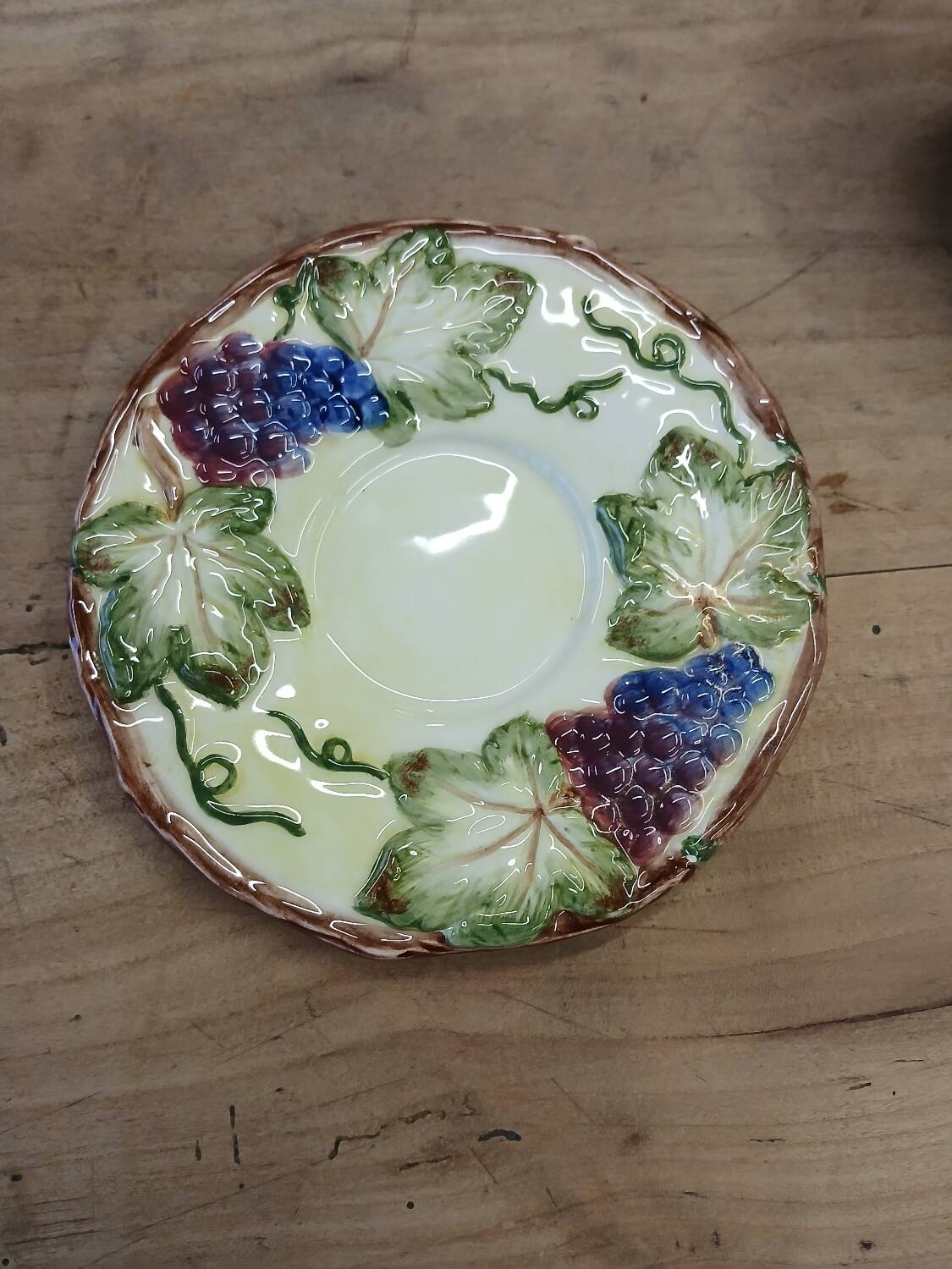 Slip cup and saucer