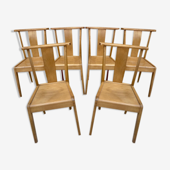 Lot de 6 chaises stella vintage