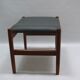 Ottoman stool, teak and leather, Spottrup, Denmark, 1960s