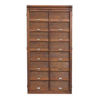 Amazing antique archive cabinet / notary cabinet made of oak from the late 19th / early 20th century