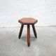 Vintage wooden tripod stool