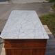 Ancienne commode Louis Philippe en noyer marbre blanc