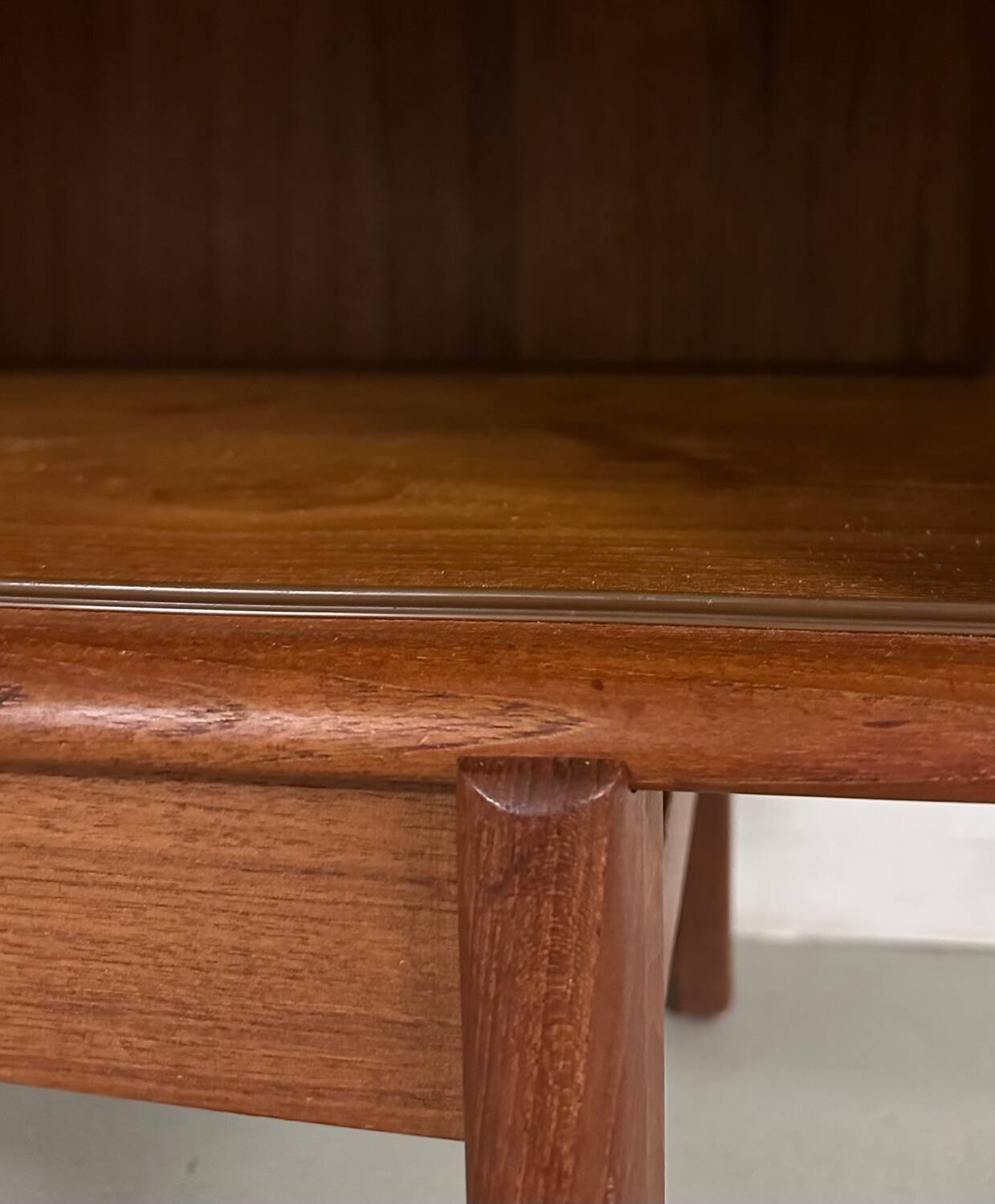 Danish teak tambour door Sideboard by Bernt Petersen 60s