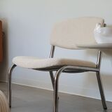 Chauffeuse design des années 70 bouclette