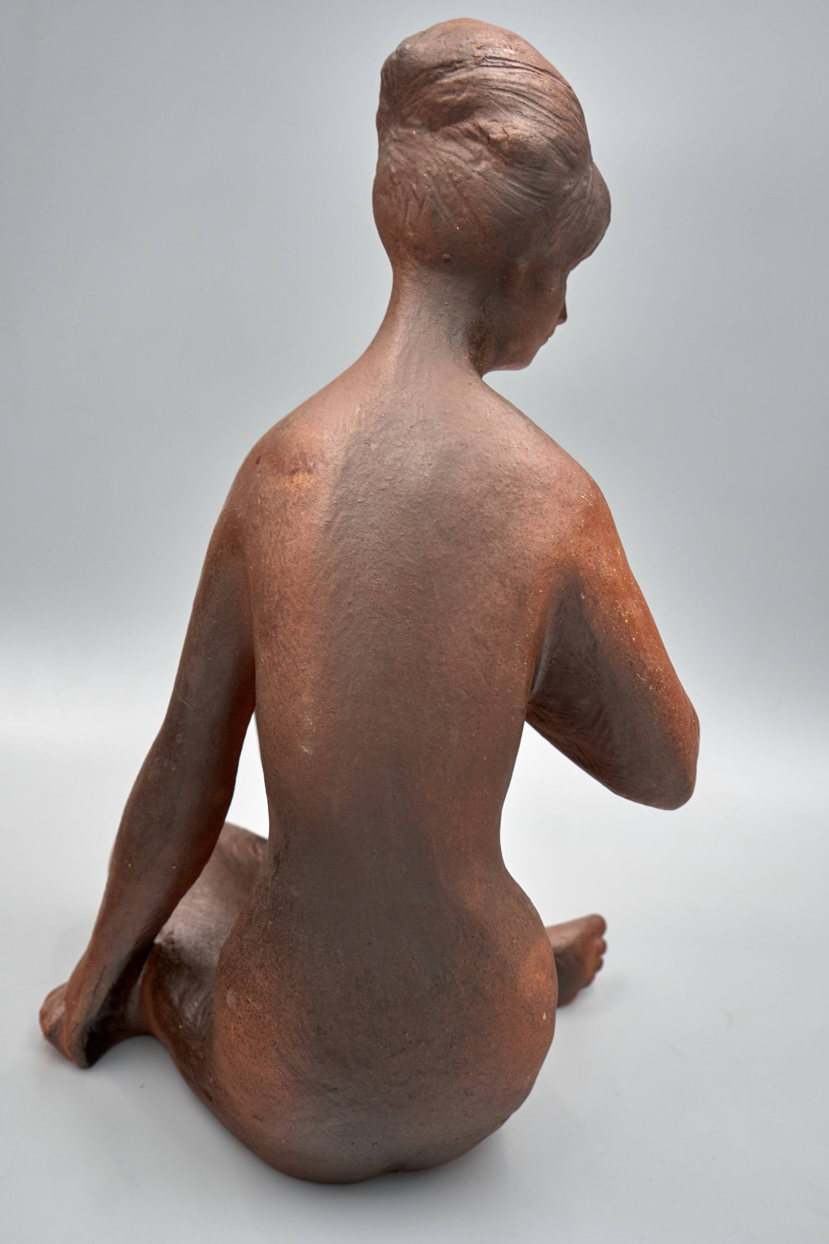 Ceramic Woman Figure, 1982, Czechoslovakia