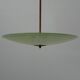 Art Deco ceiling light in green glass, 1940s, Germany