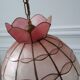 Suspension in pink mother-of-pearl gradient and brass 60s