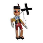 Marionnette Pinocchio en bois