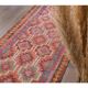 1970s Vintage Turkish Hand-Knotted Wool Cotton Orange Runner Rug 104x365