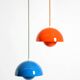 enamelled double shade Flower Pot pendant lamp by Verner Panton for Poulsen