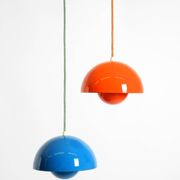 enamelled double shade Flower Pot pendant lamp by Verner Panton for Poulsen