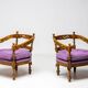 Pair of purple armchairs Giorgetti (Gallery 1975)