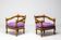 Pair of purple armchairs Giorgetti (Gallery 1975)