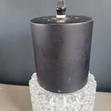 Vintage molded glass globe pendant light