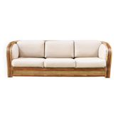 Maugrion rattan sofa for Roche Bobois, 1980s