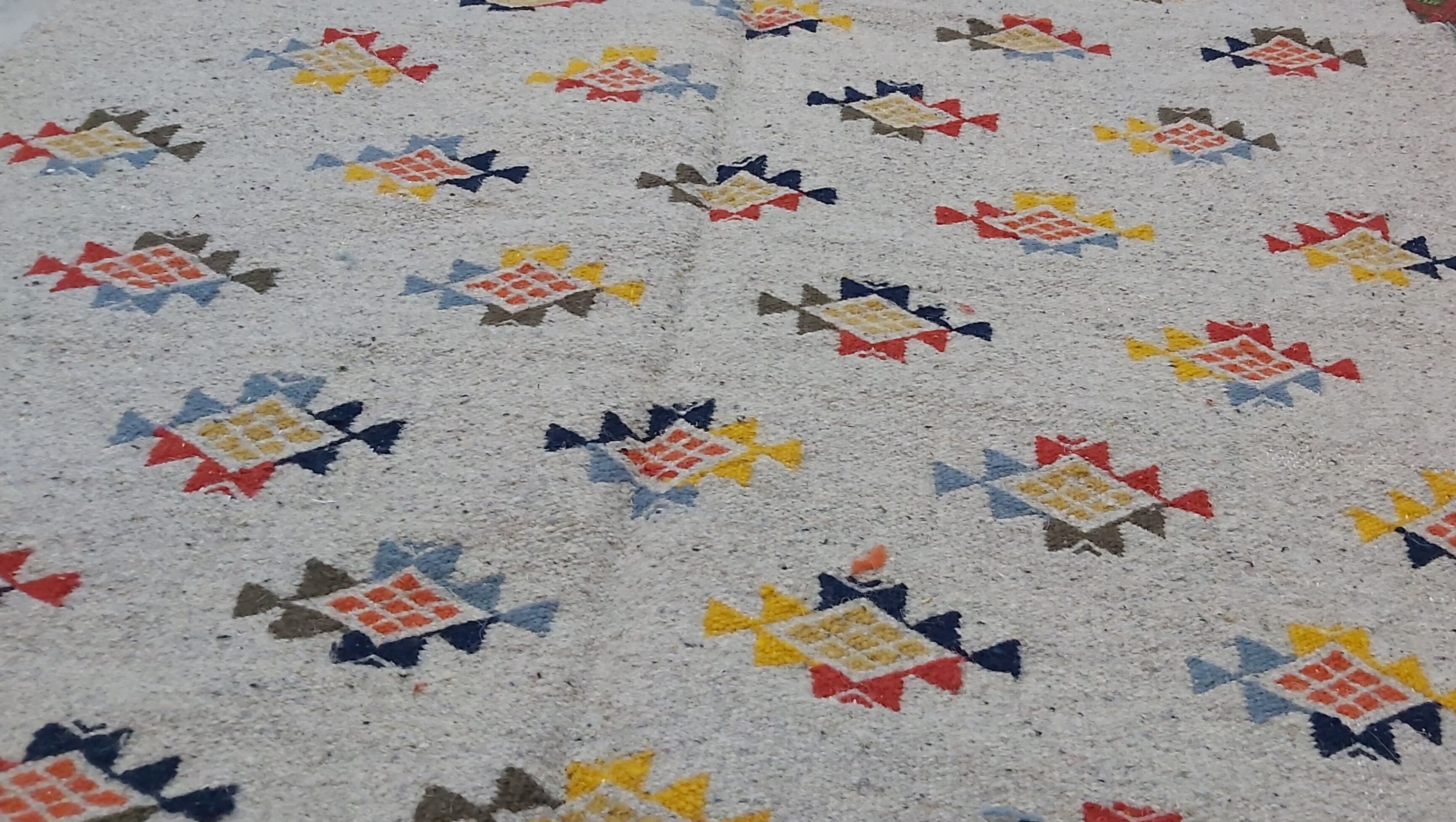 Handmade handmade grey carpet made of pure wool  180x117cm