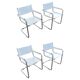 Pair of Bauhaus S34 chairs by Mart Stam in leather and steel.
