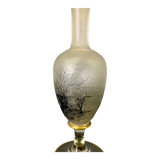 Soliflore Vase with Autumn Decoration In Grisaille circa 1900