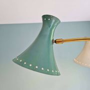 Diabolo articulated chandelier, Italian design, 1950s-60s