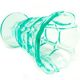 Art Deco vase, uranium crystal, Moser, Czechoslovakia, 1930s