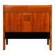 Chest of drawers in wood and opaline glass from the 1960s