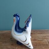 Lomonosov Russian zoomorphic peacock pepper shaker