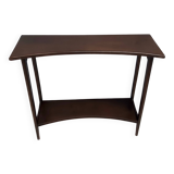 Postmodern Ebonized Beech Console Table with a Lower Shelf, Italy