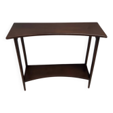 Postmodern Ebonized Beech Console Table with a Lower Shelf, Italy