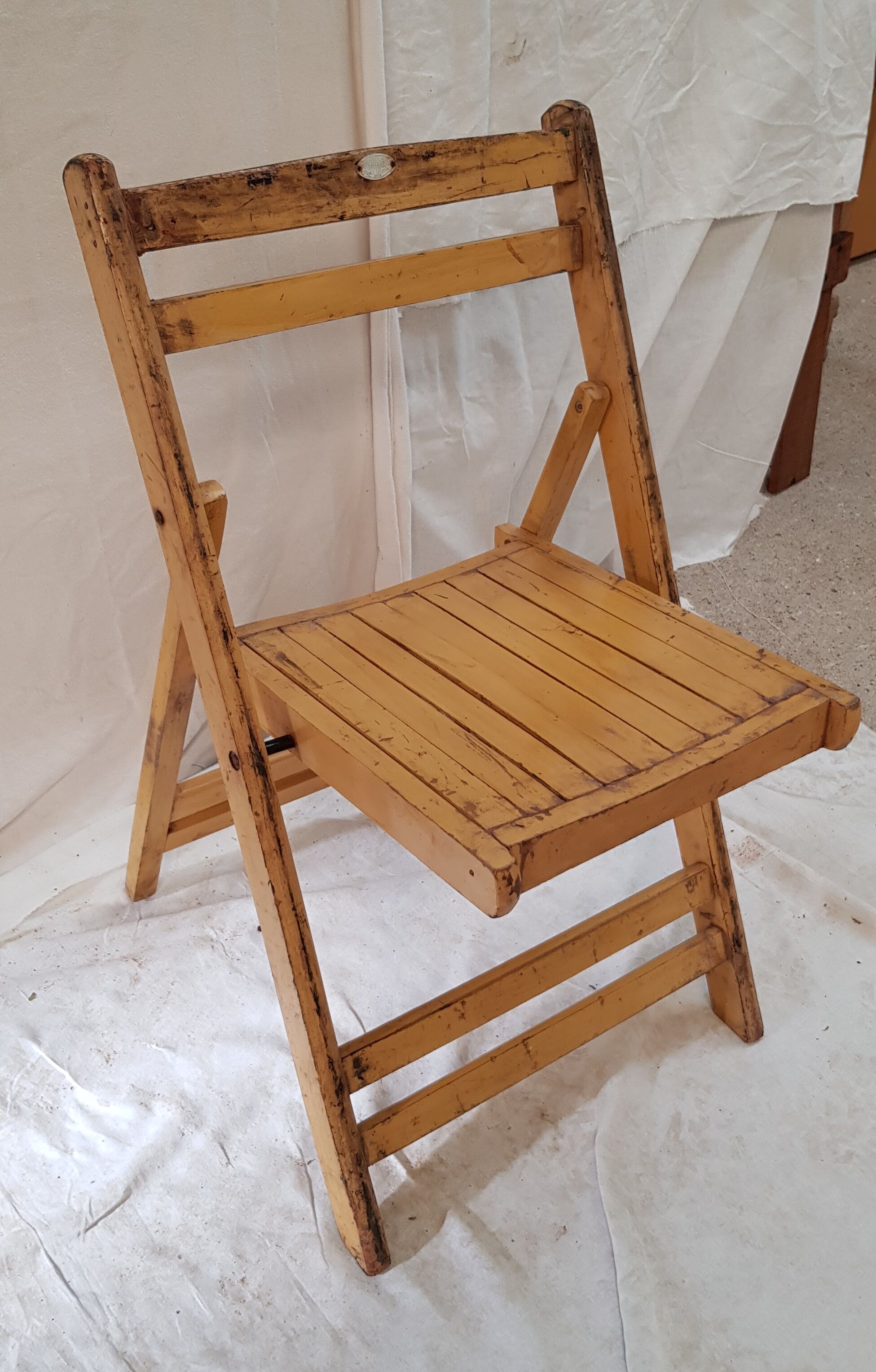 Ancienne chaise de cinéma