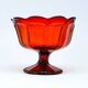 B8H Huta Hortensja - ruby dish / chalice