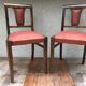 Pair of old chairs art deco