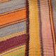 Wine Red & Orange Mid Century Modern Wool Kilim Rug, 153x239 Cm