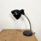 Lampe de table industrielle noire, années 1950