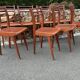 Suite de  8 chaises de Bistrot vintage années 1960