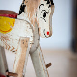 Wooden rocking horse