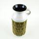 Ceramic floor vase with relief pattern, West Germany, 1970s