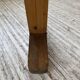 Brutalist pine oval table