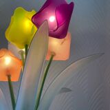 Lampe fleurs 1980