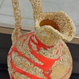 Ceramic vase from Vallauris, 70's