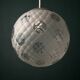 Vintage murano sphere ball pendant lamp Italy 1950s