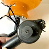 Vintage orange opaline glass pendant light