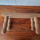 Raw wood lacemaker's bench