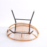 Vintage Noordwolde bamboo round chair