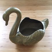 Brass swan pocket tray