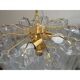 Lustre en verre de murano transparent « tronchi » d50