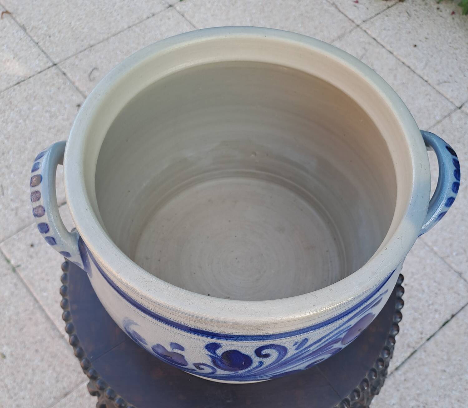 Alsace stoneware grease pot