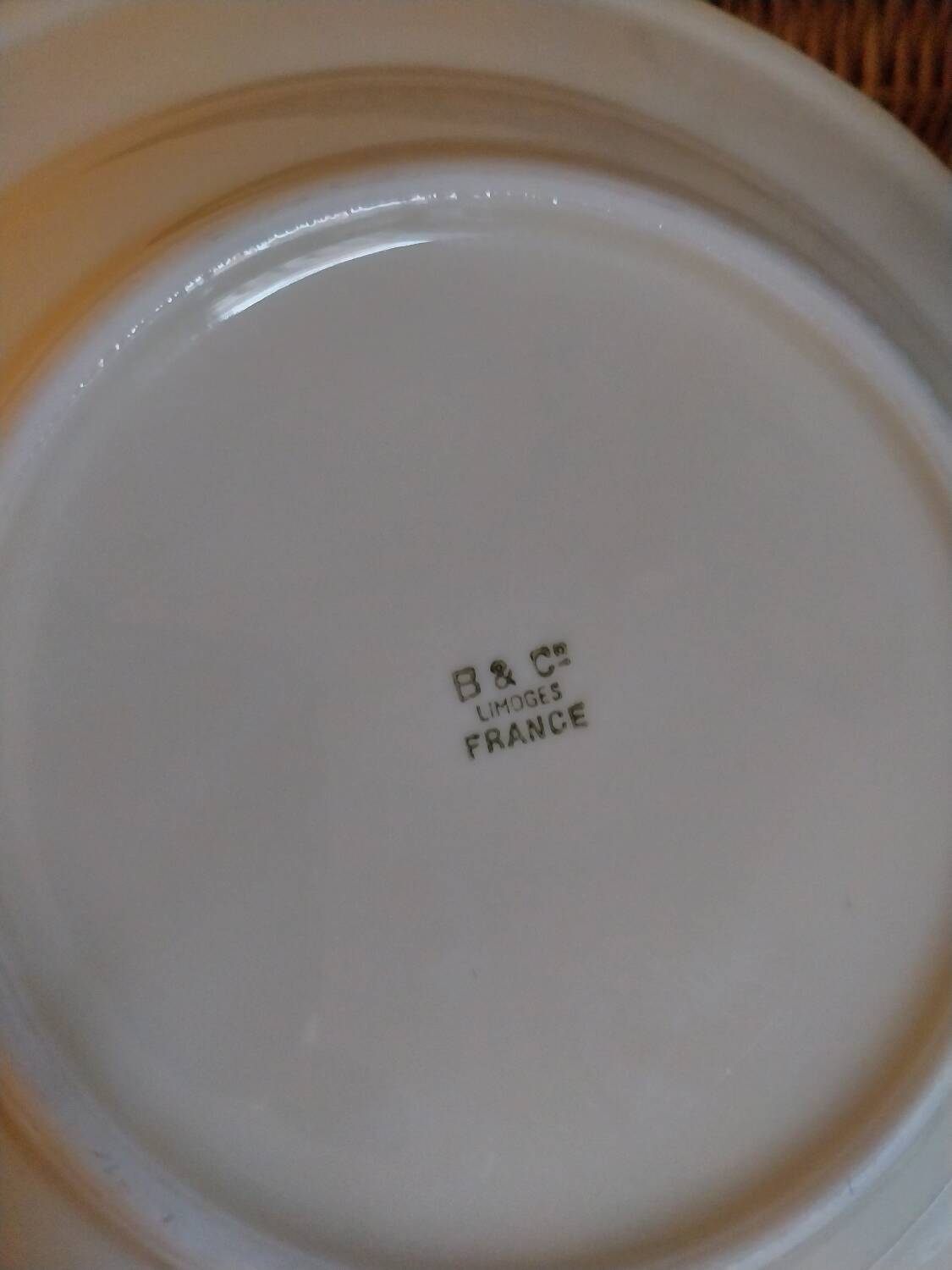 Bernardaud soup plates, Malmaison model