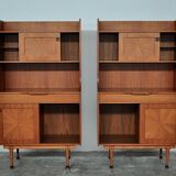 Mid-Century Italian Rosewood Cabinets, 1960s, Set of 2