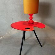 Table d'appoint vintage 'Expo 58' – Bois Manu – Lucien De Roeck